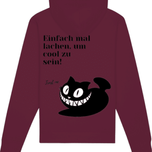 Katze mit Fratze vertikal Hoodie